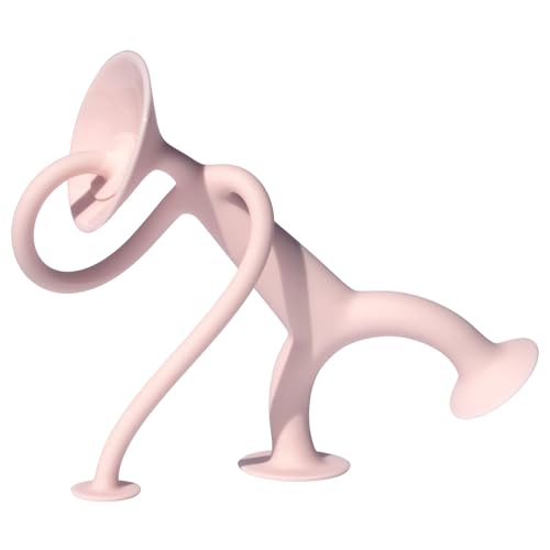 MOLUK 2843103 Oogi, elastische Stretch-Figur mit Saugnäpfen, Lernspielzeug aus Silikon, kreativer Spielspaß für Kinder ab 3 Jahren, Motorikspielzeug, rosa von MOLUK