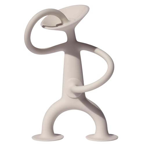 MOLUK 2843104 Oogi, elastische Stretch-Figur mit Saugnäpfen, Lernspielzeug aus Silikon, kreativer Spielspaß für Kinder ab 3 Jahren, Motorikspielzeug, beige von MOLUK