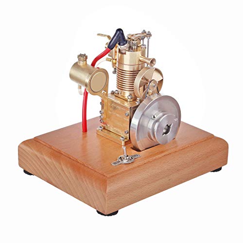 1.6CC Vertikales Einzylinder-Motormodell, luftgekühlter Viertaktmotor Benzinverbrennungsmotor Stirlingmotor-Kit mit Holzsockel für Erwachsene Physik-Experimente 1.6CC Vertikales Einzylinder-Motormodell, luftgekühlter Viertaktmotor Benzinverbrennungsmotor Stirlingmotor-Kit mit Holzsockel für Erwachsene Physik-Experimente von MOLVUS