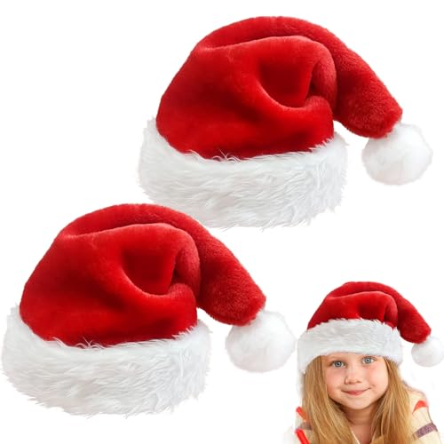 MOMAHUA Weihnachtsmannmütze, Rot, Weihnachtsdekoration (Kind) von MOMAHUA