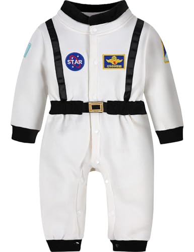 MOMBEBE COSLAND Astronaut Kostüm Kinder, Astroonaut für Karneval Faschingskostüme Kinder, Weiß, 6-12 Monate MOMBEBE COSLAND Astronaut Kostüm Kinder, Astroonaut für Karneval Faschingskostüme Kinder, Weiß, 6-12 Monate von MOMBEBE COSLAND