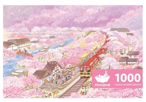 MOMIBOOK Puzzles für Erwachsene 1000 Teile Puzzle von Arashiyama Sakura Tour, Malbild Kirschblüte schwierig herausfordernd schwer unmöglich Puzzle Spielzeug & Spiele Weihnachten Geburtstagsgeschenke MOMIBOOK Puzzles für Erwachsene 1000 Teile Puzzle von Arashiyama Sakura Tour, Malbild Kirschblüte schwierig herausfordernd schwer unmöglich Puzzle Spielzeug & Spiele Weihnachten Geburtstagsgeschenke von MOMIBOOK