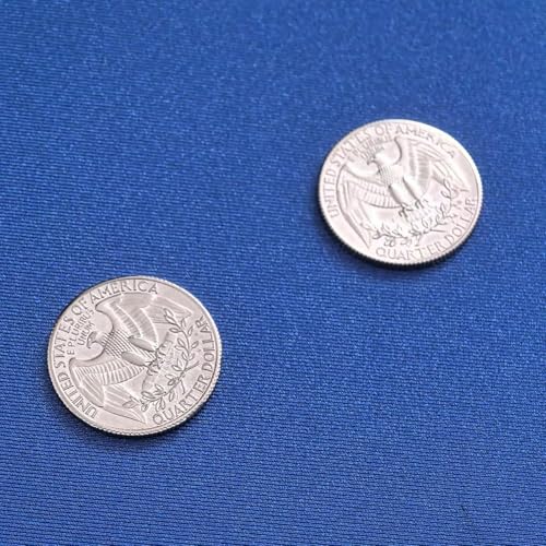 MOMOMAGE 1 x doppelseitiger Vierteldollar (Schwänze) Zaubertricks Nahaufnahmen Illusionen Gimmicks Magisches Zubehör Double Face Coin Guess Side von MOMOMAGE