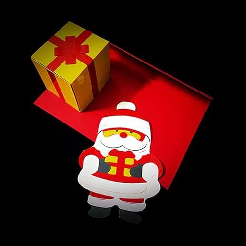 MOMOMAGE Appearing Santa Claus Magic Tricks Geschenkbox verschwindet zu Santa Christmas Magic Close Up Llusions Gimmicks Mentalismus Requisiten von MOMOMAGE