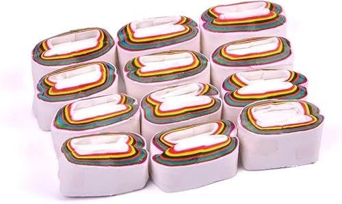 MOMOMAGE Mundspulen Erbrochenes Papier Zaubertricks (mehrfarbig, 1 Packung = 12 Stück), Zubehör für Magier, Bühne, Nahaufnahme, magische Illusion, Requisiten, Gimmick, Mentalismus, lustig von MOMOMAGE
