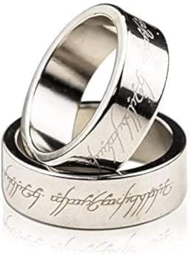 MOMOMAGE Silber Magnetische Gravur PK Ring Magic Tricks für Magier Schriftzug Magnet PK Ring Bühne Magic Zubehör Gimmick Requisiten (18mm) von MOMOMAGE