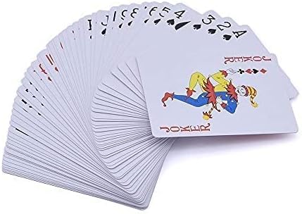 MOMOMAGE Standard Spielkartendeck Magic Red Card Marked Deck Card Magic Prop Poker Größe A Full Set Spielkarten Party Spielzeug von MOMOMAGE