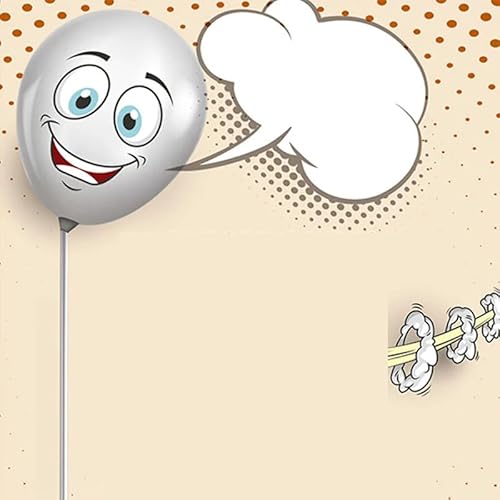 MOMOMAGE Toon Ballon Zaubertricks Lustig Sprechender Ballon Sprechen Ballon Komödie Magie Requisiten Bühnenillusionen Gimmicks für Magier von MOMOMAGE
