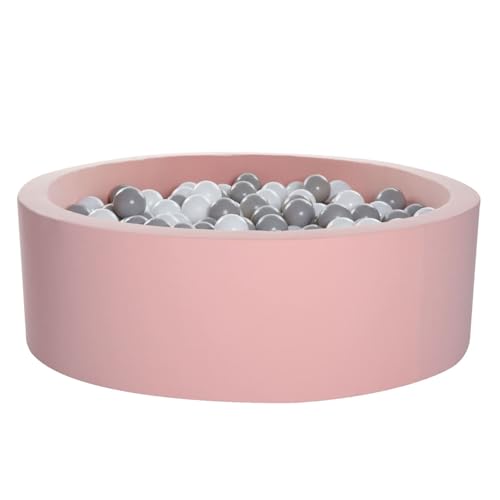 MONKEY GYM Bällebad Kinder Bällepool 90x30cm Spielbad rosa mit 150 Bällen weiß und grau MONKEY GYM Bällebad Kinder Bällepool 90x30cm Spielbad rosa mit 150 Bällen weiß und grau von MONKEY GYM