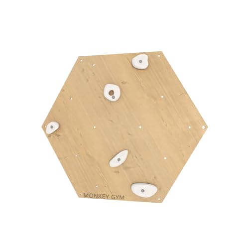 MONKEY GYM Kletterwand Kletterspielzeug Holz Klettergerüst für Kinderzimmer Klettergriffe für Kinder Indoor Spielplatz Würfel 1 Holz Haltegriffe weiß MONKEY GYM Kletterwand Kletterspielzeug Holz Klettergerüst für Kinderzimmer Klettergriffe für Kinder Indoor Spielplatz Würfel 1 Holz Haltegriffe weiß von MONKEY GYM