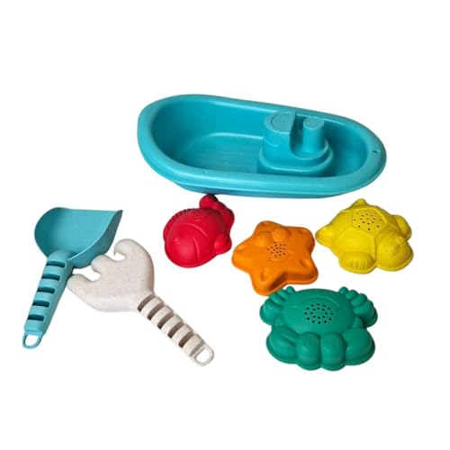 MONKEY GYM Sandkastenspielzeug Kinder Strand & Sandspielzeug Förmchen Meerestiere Schiff Max blau von MONKEY GYM