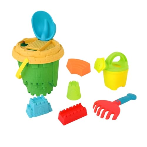 MONKEY GYM Sandspielzeug Strandspielzeug Sandformen Rechen Gießkanne Schaufel Eimer Sandkasten Spielzeug für Kinder Schloss von MONKEY GYM