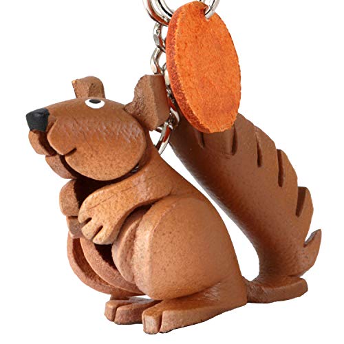 MONKIMAU Herren Schlüsselanhänger Eichhörnchen Figur aus Leder MONKIMAU Herren Schlüsselanhänger Eichhörnchen Figur aus Leder von MONKIMAU