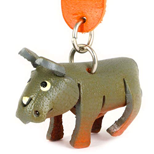 MONKIMAU Schlüsselanhänger Nashorn Zoo Figur aus Leder MONKIMAU Schlüsselanhänger Nashorn Zoo Figur aus Leder von MONKIMAU