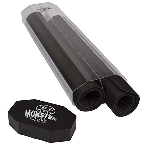 Monster Protectors Doppelte Spielmatte in Röhrenprismen-Form für zwei Spielmatten auf einmal, rollt nicht von der Oberfläche ab und lässt sich leicht ein- und ausziehen, mit sicherem Deckel von MONSTER PROTECTORS
