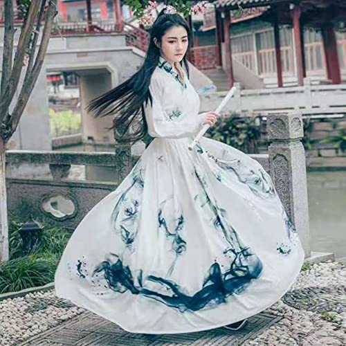 MOOCO MORNING Schwarze Tinte Malerei Hanfu Herren/Damen Chinesisch Traditionelles Erwachsene Halloween Cosplay Kostüm Verkleidung für Paare Übergröße 3XL MOOCO MORNING Schwarze Tinte Malerei Hanfu Herren/Damen Chinesisch Traditionelles Erwachsene Halloween Cosplay Kostüm Verkleidung für Paare Übergröße 3XL von MOOCO MORNING