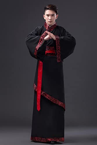 MOOCO MORNING Traditionelle chinesische Kleidung für Herren Tanzkostüme Hanfu Kostüm Han Dynastie Mann Kleidung Antike Fantasia Cosplay Herren von MOOCO MORNING