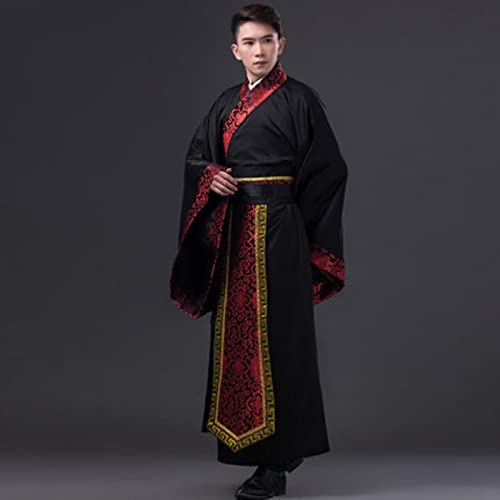 MOOCO MORNING Traditionelle chinesische Kleidung für Herren Tanzkostüme Hanfu Kostüm Han Dynastie Mann Kleidung Antike Fantasia Cosplay Herren von MOOCO MORNING
