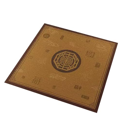 MOOFUT Mahjong-Tischdecke Grüne Mahjong-Tischmatte Mit Süßem Panda-Aufdruck, rutschfeste Und Geräuschreduzierende Brettspiel-Tischmatte, Tisch-Gaming-Matte Mit Tasche (Size : 27.6x27.6inch/70x70cm) von MOOFUT