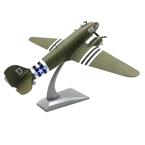 MOOKEENONE 1:100 Legierung WWII Douglas C-47 Transport Flugzeug Modell Flugzeug Modell Simulation Luftfahrt Wissenschaft Ausstellung Modell von MOOKEENONE