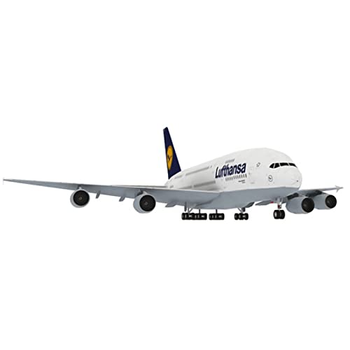 MOOKEENONE 1:100 Papier A380 Deutsche Lufthansa Fluggesellschaften Flugzeugmodell Simulation Flugzeugmodell Luftfahrtmodell Flugzeugsets für Sammlung und Geschenk von MOOKEENONE