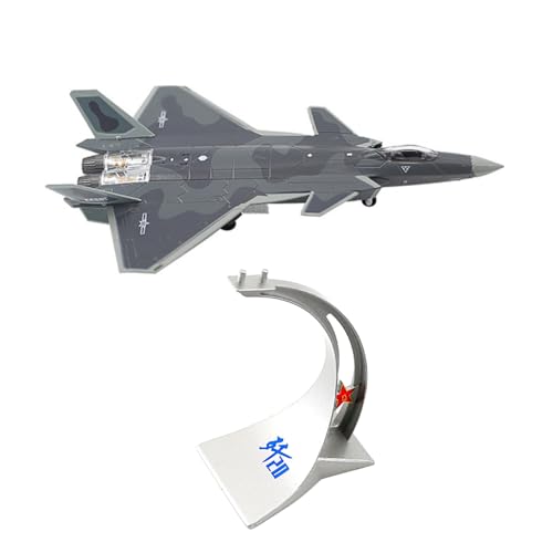 MOOKEENONE 1:144 Alloy Chinese Air Force Chengdu J-20 Fire Fang Fighter Fighter Toy Aircraft Model Simulation Aviation Science Exhibition Model von MOOKEENONE