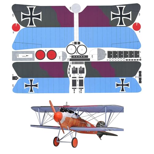 MOOKEENONE 1:33 Britain Albatross D.V Fighter Flugzeug Papier Modell Simulation Sammlung Display (Unmontierter Kit) von MOOKEENONE