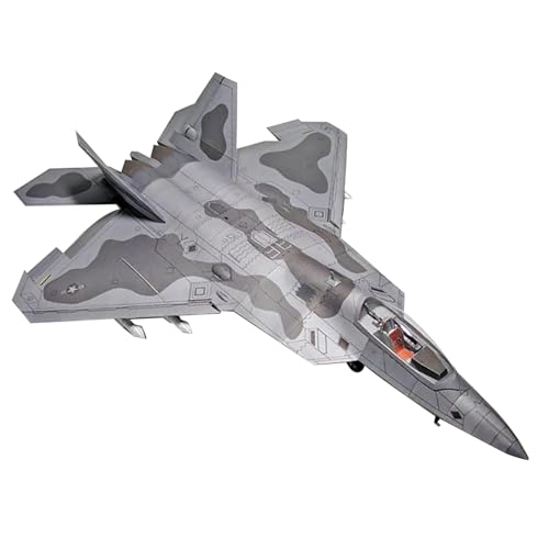 MOOKEENONE 1:33 US F-22 Fighter Raptor Military Fighter Flugzeug Papier Modell Simulation Sammlung Display (Unassembled Kit) von MOOKEENONE