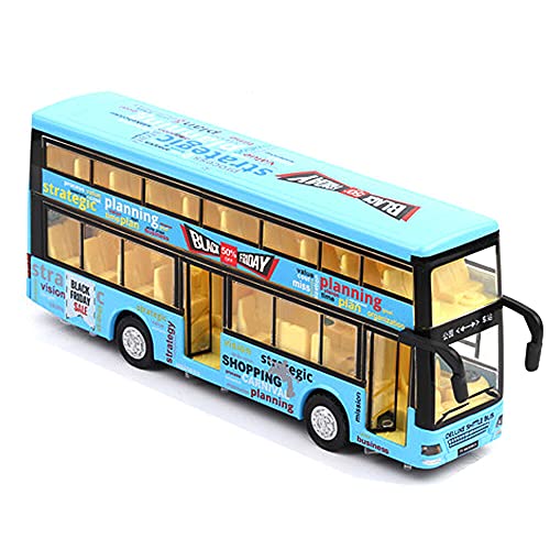 MOOKEENONE 1:36 Doppel Decker Tour Bus Klimaanlage Bus Sound und Licht Spielzeug Auto von MOOKEENONE