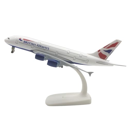 MOOKEENONE 1:400 Alloy British Airways A380 Flugzeugmodell Flugzeugmodell Simulation Luftfahrt Wissenschaft Ausstellungsmodell von MOOKEENONE