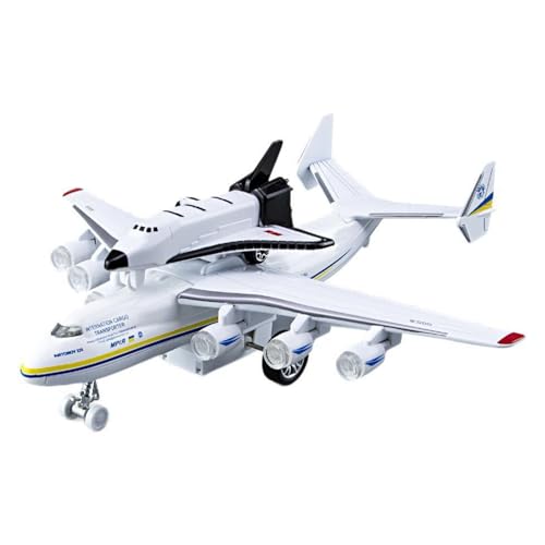 MOOKEENONE 1:400 Legierung Sowjetische An-225 Mriya Transporter Flugzeug mit Buran Orbiter Modell Simulation Luftfahrt Wissenschaft Ausstellungsmodell von MOOKEENONE
