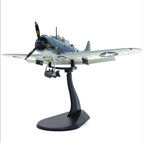 MOOKEENONE 1:72 Alloy US SBD-3 Dive Bomber Fighter Jet Model Aircraft Model Simulation Aviation Science Exhibition Model von MOOKEENONE