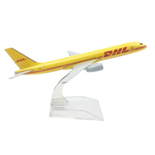 MOOKEENONE 16 cm DHL B757 Gussflugzeuge Flugzeugmodell Simulation Flugzeug Modell Luftfahrt Modell Flugzeug Kits für Sammlung und Geschenk von MOOKEENONE