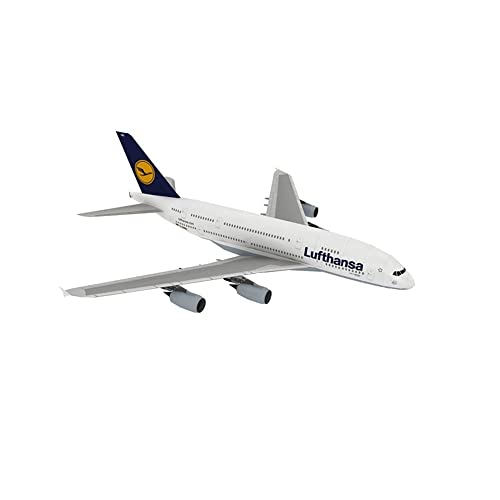 MOOKEENONE 16 x 10 x 9 cm A380 German Lufthansa Airbus Civil Airliner Modell 16 cm Simulation Flugzeugmodell Luftfahrtmodell von MOOKEENONE