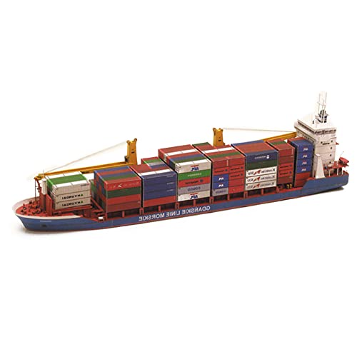 MOOKEENONE Maßstab 1:400 polnisches Gdansk Frachtschiff-Modell, handgefertigt, DIY-Modell, Papiermodell (unmontiertes Set) von MOOKEENONE