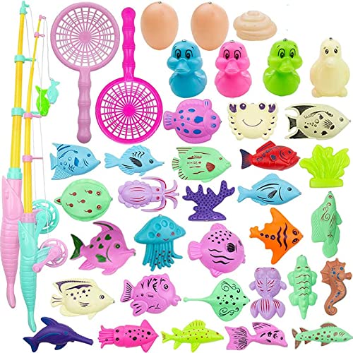 MOOKLIN Roam Angeln Spielzeug, 39 Stück Baby Badespielzeug, Wasserspiel Magnetisches Badewannenspielzeug, BPA-frei Lernspiel Schwebendes Spielzeug Geschenk für Baby Kinder Angelnlernen MOOKLIN Roam Angeln Spielzeug, 39 Stück Baby Badespielzeug, Wasserspiel Magnetisches Badewannenspielzeug, BPA-frei Lernspiel Schwebendes Spielzeug Geschenk für Baby Kinder Angelnlernen von MOOKLIN ROAM