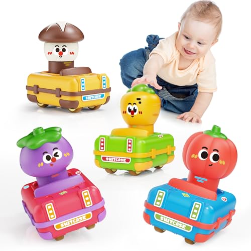 MOONTOY Auto Spielzeug Baby Spielzeug ab 1 Jahr Jungen und Mädchen, 4 Stück Gemüse Kinder Spielzeugauto Set, Press-and-Go Spielfahrzeug Rennwagen Aufziehauto Geschenk für Kinder ab 1 2 3 Jahr MOONTOY Auto Spielzeug Baby Spielzeug ab 1 Jahr Jungen und Mädchen, 4 Stück Gemüse Kinder Spielzeugauto Set, Press-and-Go Spielfahrzeug Rennwagen Aufziehauto Geschenk für Kinder ab 1 2 3 Jahr von MOONTOY