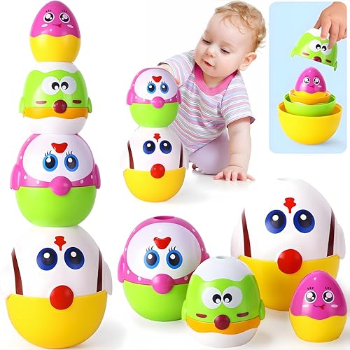 MOONTOY Baby Stapelspielzeug ab 1 Jahr, 8 PCS Eier Stapelturm ab 1 Jahr, Montessori Spielzeug ab 8 10 11 12 Monaten, Stapelspiel Lernspielzeug Ostergeschenk für Babys & Kinder 1 2 Jahre Jungen Mädchen MOONTOY Baby Stapelspielzeug ab 1 Jahr, 8 PCS Eier Stapelturm ab 1 Jahr, Montessori Spielzeug ab 8 10 11 12 Monaten, Stapelspiel Lernspielzeug Ostergeschenk für Babys & Kinder 1 2 Jahre Jungen Mädchen von MOONTOY