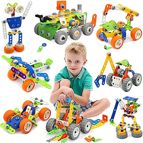 MOONTOY Konstruktionsspielzeug Geschenke für Kinder, STEM Gebäude Kit Bausteine Spielzeug für Jungen und Mädchen Baukasten Pädagogische Lernspielzeug ab 4,5,6,7,8,9,10 Jahre Bauset 11 Modelle MOONTOY Konstruktionsspielzeug Geschenke für Kinder, STEM Gebäude Kit Bausteine Spielzeug für Jungen und Mädchen Baukasten Pädagogische Lernspielzeug ab 4,5,6,7,8,9,10 Jahre Bauset 11 Modelle von MOONTOY