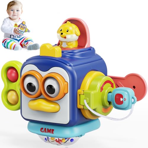 MOONTOY Montessori Spielzeug ab 1 Jahr, AktivitäTswüRfel für Baby 6 9 12 18 Monate, Lernspielzeug MotorikwüRfel ab 1 Jahr für Kleinkinder, Baby Sensorik Spielzeug Geschenke für Mädchen Junge MOONTOY Montessori Spielzeug ab 1 Jahr, AktivitäTswüRfel für Baby 6 9 12 18 Monate, Lernspielzeug MotorikwüRfel ab 1 Jahr für Kleinkinder, Baby Sensorik Spielzeug Geschenke für Mädchen Junge von MOONTOY