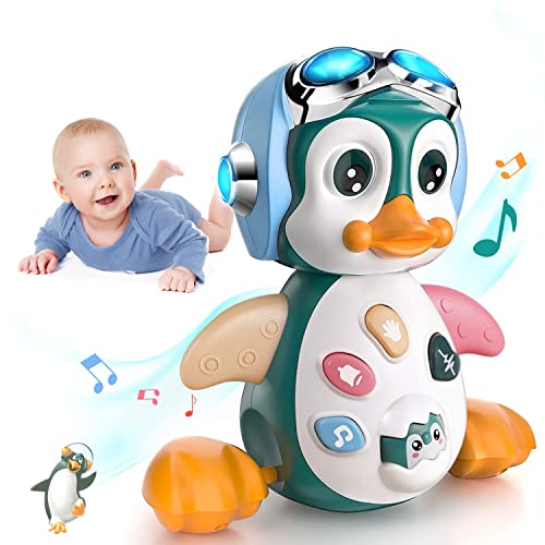MOONTOY Musik Spielzeug ab 1 Jahr Geschenke für Mädchen Junge,Krabbel Musikspielzeug Babyspielzeug ab 10 12 18 Monate mit licht & Sound,Lernspielzeug für Kinder Geburtstag Geschenk ab 12 Monate von MOONTOY