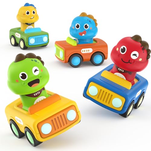 MOONTOY Spielzeugautos ab 1 2 3 Jahr Jungen, 4 Stück Auto Spielzeug ab 1 Jahr, Press and Go Autos Baby Dinosaurier Rennautos für Kleinkinder 10 12 18 Monate, Auto Spielzeug Geschenke zum 1 Geburtstag MOONTOY Spielzeugautos ab 1 2 3 Jahr Jungen, 4 Stück Auto Spielzeug ab 1 Jahr, Press and Go Autos Baby Dinosaurier Rennautos für Kleinkinder 10 12 18 Monate, Auto Spielzeug Geschenke zum 1 Geburtstag von MOONTOY