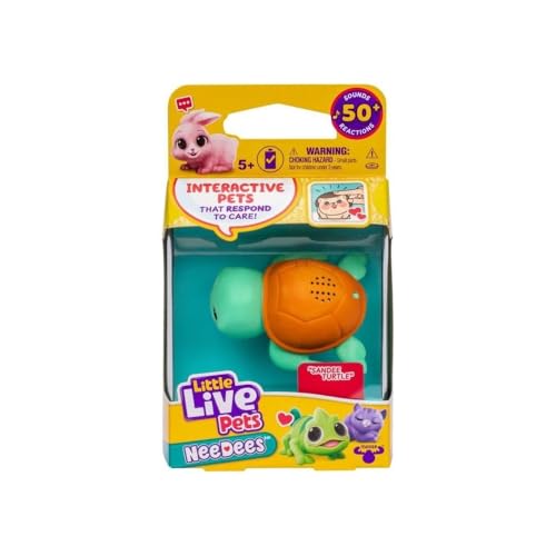 Lil' Needees Elchspielzeug kleine lebende Haustiere interaktive Taschentiere mit Geräuschen und Reaktionen von Little Live Pets