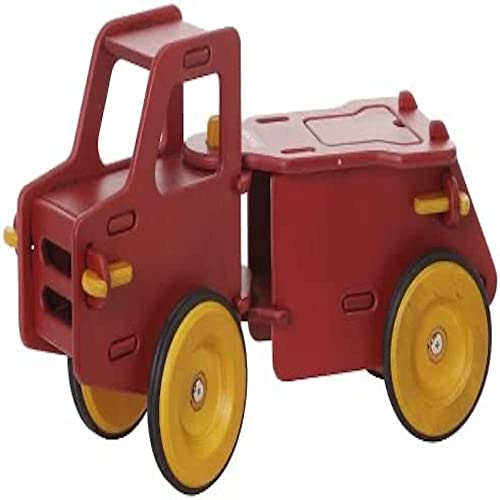 Moover MOOV-r-007 Junior Truck-lenkbarer Holz Kinderrutscher, Rot von Moover