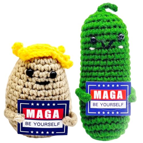MOPQMKT 2pcs Positive Kartoffel GlüCksbringer,Geschenke FüR Frauen MäNner,Geschenk FüR Freundin,Pocket Hug,Positive Geschenke,Lustige Geschenk,Zimmer Büro Dekorationen,Niedliche Puppen (Green) von MOPQMKT