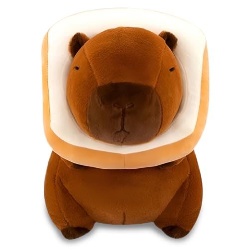 MOPQMKT Capybara Plüschtier, 23cm Niedliche Capybara Kuscheltier, mit Detachable Toast Bread Plushies, Realistisches Capybara-Plüschtier Weiches Plüsch-Wohndekor, Geburtstagsgeschenk für Kinder MOPQMKT Capybara Plüschtier, 23cm Niedliche Capybara Kuscheltier, mit Detachable Toast Bread Plushies, Realistisches Capybara-Plüschtier Weiches Plüsch-Wohndekor, Geburtstagsgeschenk für Kinder von MOPQMKT
