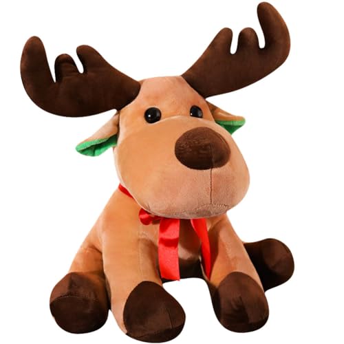 MOPQMKT Rentier Deko Figuren 25CM Weihnachten Plüschtier Stofftier Weihnachtliches Elch-Puppen-Spielzeug Weihnachtsfiguren Weihnachts Elch Angefülltes Tier-Puppen MOPQMKT Rentier Deko Figuren 25CM Weihnachten Plüschtier Stofftier Weihnachtliches Elch-Puppen-Spielzeug Weihnachtsfiguren Weihnachts Elch Angefülltes Tier-Puppen von MOPQMKT