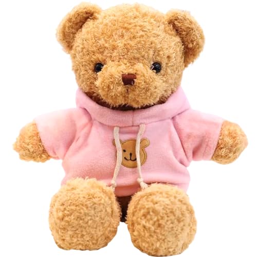 MOPQMKT Teddybär - Niedliches Spielzeug Baby rosa T-Shirt zum Kuscheln und Spielen, Geburtstagsgeschenk, Babyparty Geeignet für Valentinstag, Geburtstag, Hochzeit, Weihnachten (30cm) von MOPQMKT