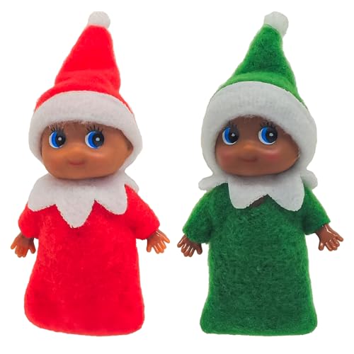 MORAINJAY 2er Set Weihnachts Mini Baby Elf Puppen, Weihnachts Ungezogene Baby Elfen, Kleine Elfen Figuren für Mädchen und Jungen, Weihnachtsstrumpf Füller, Kinder Neujahr Geschenke MORAINJAY 2er Set Weihnachts Mini Baby Elf Puppen, Weihnachts Ungezogene Baby Elfen, Kleine Elfen Figuren für Mädchen und Jungen, Weihnachtsstrumpf Füller, Kinder Neujahr Geschenke von MORAINJAY