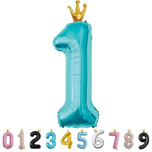 Luftballon Zahl 1 Babyblau, 101cm Riesen Zahlenballon Nummer 0 1 2 3 4 5 6 7 8 9 10 16 18 21 30 40 50 60 70 80 90 100, 40" Groß Folienballons für Hochzeit Jubiläum, Geburtstagsballons Party Dekoration Luftballon Zahl 1 Babyblau, 101cm Riesen Zahlenballon Nummer 0 1 2 3 4 5 6 7 8 9 10 16 18 21 30 40 50 60 70 80 90 100, 40" Groß Folienballons für Hochzeit Jubiläum, Geburtstagsballons Party Dekoration von MORAINJAY
